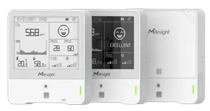 Milesight AM308-868M T° - H - PIR -Licht - TVOC -Luchtdruk - CO2 - PM2.5 en PM10 sensor  & Display