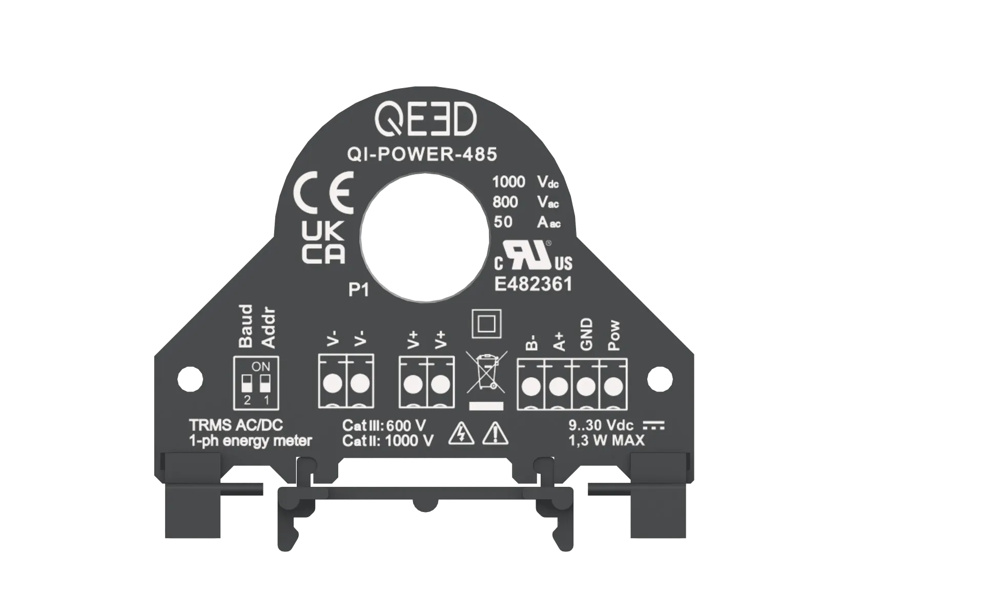 [QI-POWER-485-100] QEED QI-POWER-485-100 Monofasige vermogenmeter-100A