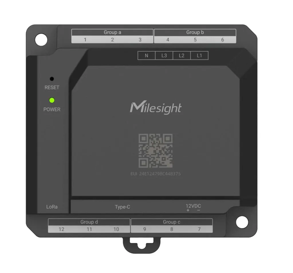 Milesight CTH01-868M LoraWan Electricteitsmeter / Monitor Hub